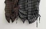 Motsu Check Side String Short Sleeve Shirt