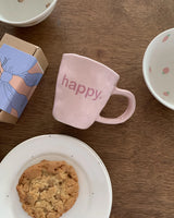 happy homely mug : baby pink