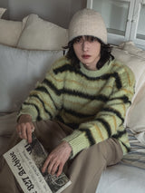Leni Stripe Angora Knit