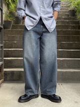 DB balloon wide denim pants