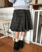 Quilo Check Midi Skirt