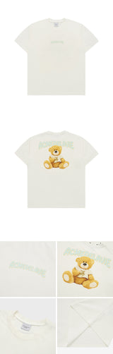 [24SS] RABBIT T-SHIRT BEAR SHORT SLEEVE T-SHIRT CREAM