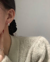 (silver925) ツーラインワンタッチピアス *silver