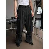 [Unisex] ストライプハーフバンドタックスラックス(2color)