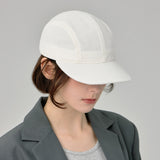 VA Stud Glossy Scrunchie Cap / Ivory