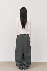 (W) Ercu Silky Collar Top
