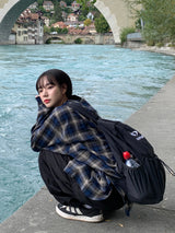 Authentic Hoodie Check Shirt 2C