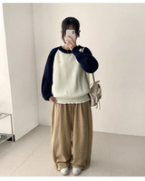 コミ ナグラン ペンダント カラーマッチング パンチング ニット