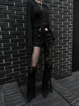 eyelet low-rise shorts