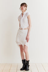 JADE SCARF SHIRT white