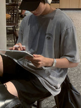 LMN ユニバーシティピグメントウォッシングオーバーサイズフィット半袖Tシャツ (8 colors)