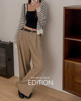 [MADE] Riel pintuck banding slacks