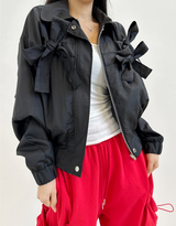 BOW DETAIL WIND JUMPER♥