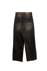 AKARI PPINTUCK DENIM PANTS / BLACK