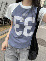 Vintage 33 Big Number Raglan T-shirt 