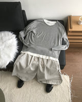 Wale Linen V-neck Knit