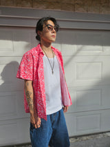 LAUL PAISELY SHORT SLEEVE SHIRT RED
