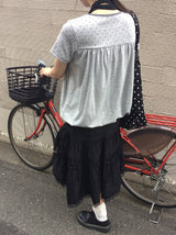 Butin Dot Button Balloon Short Sleeve T-shirt