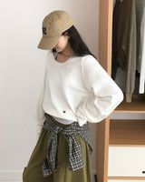[ORIGINAL] Mellow U-Neck Long Sleeve Knit