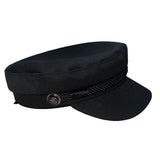 クラシックノエアメタルボタンブラックループセイラーキャップ (Black)