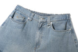 Cargo curved Balloon Pants (Light Blue)