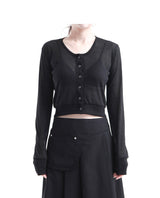 ESSENTIAL CROP CARDIGAN