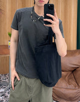 エルト ワッフルパネル ピグメントTシャツ