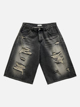 Melan Destroid Bermuda Denim Pants 2C