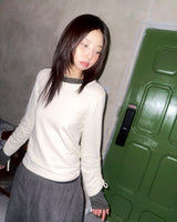 (3color) Shirring Layered Long Sleeve Tee