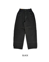 グランジアイレットワイドデニムパンツ