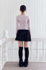 Deep Square Neck Top (PINK)