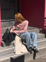 [MADE] Roel le Off-Shoulder Shirring T-shirt
