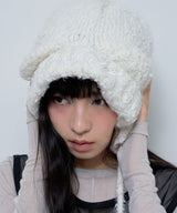 BUNNY TROOPER BEANIE (IVORY)_F24ZE914