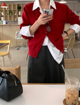 Pomer Basic Button Cardigan / 7 colors