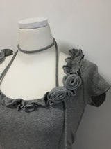 Rose Frill Strap Tee