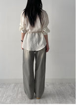 Rollin Belted Loose-Fit Long Blouse