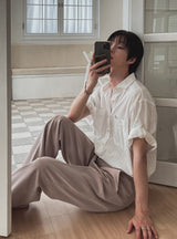 リノ ロールアップ ハーフシャツ