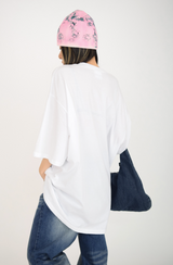 (UNISEX)ivory boxy T