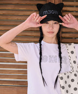 LACE FLOWER T SHIRT - WHITE