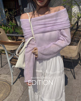 [MADE] Bamin off‑shoulder wool knit
