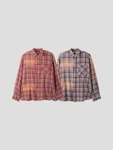 Rookie washing checked shirts 2color