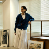 Stitch Point Oversized Cardigan_Blue