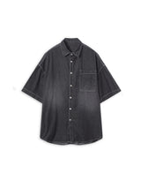 Deep ocean denim set up shirt 2C