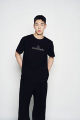 25SS ラウンディングシンボルロゴ半袖Tシャツ ブラック