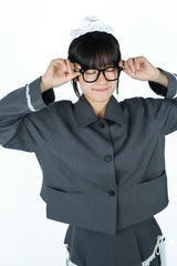 bigribbon jacket(gray)