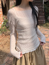 LACE KNIT LONG SLEEVE (2C)