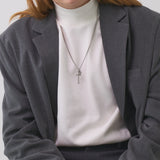 a men's cross necklace_CLEF CROSS NO.4 NEC