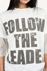 Leader Printed Slub T-shirt