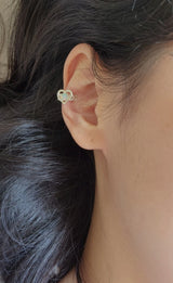 【MADE】 Heart quilting earcuff