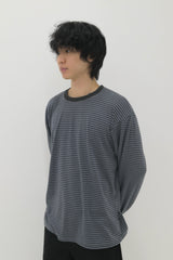 Symbol Logo Stripe T-Shirt Charcoal